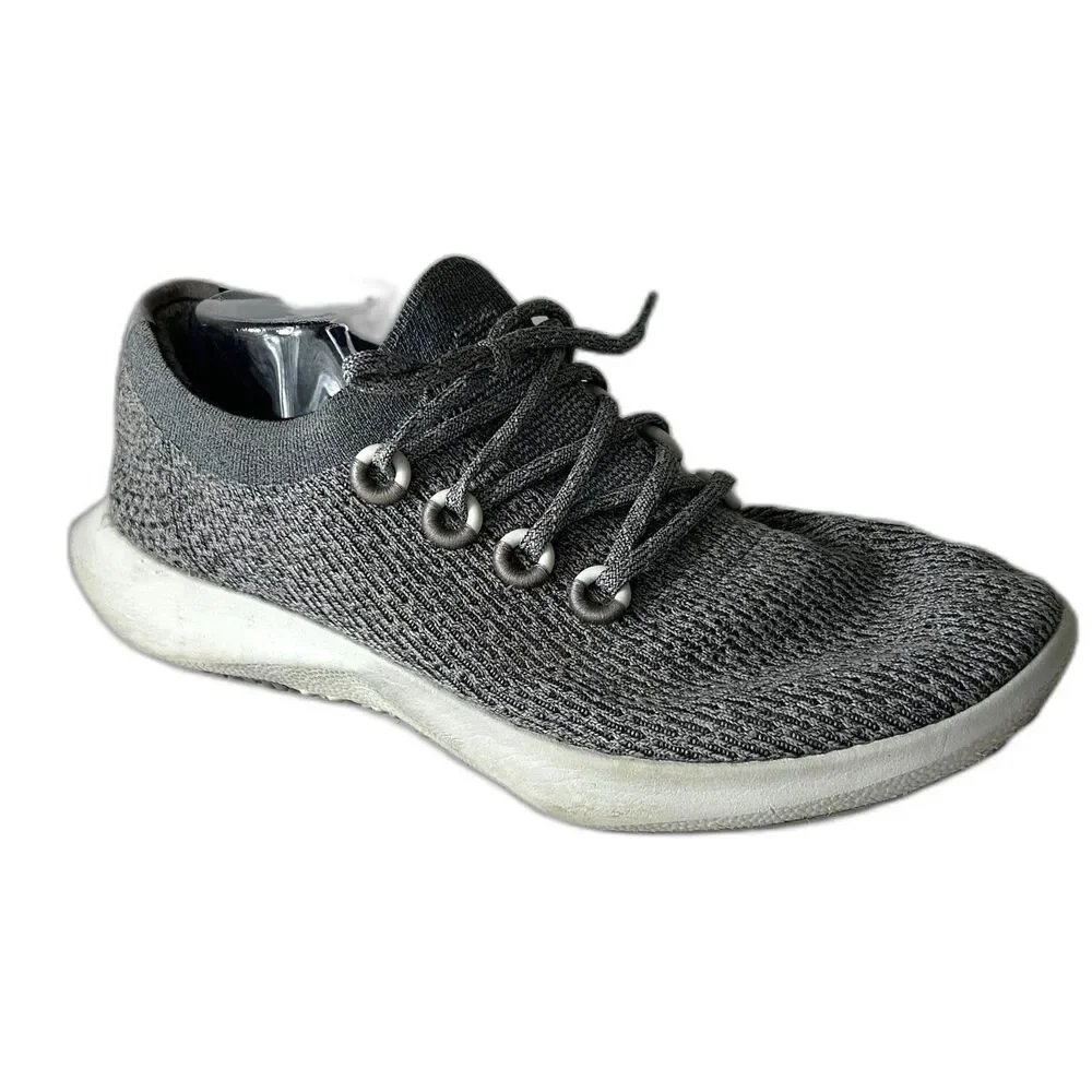 Allbirds Tree Dasher 2 Men's Gray Mesh Slip-On Lace-Up Comfy Sneaker Size 13.5